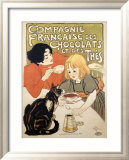 Compagnie Francaise des Chocolats et Thes Lámina giclée enmarcada por Théophile Alexandre Steinlen