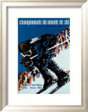 Chamonix World Championships Estampe encadrée par Constantin 