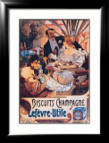 Lefevre Utile Estampe encadrée par Alphonse Mucha