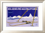 Austrian Bilgeri Ski Lámina giclée enmarcada