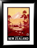 Mount Egmont, New Zealand Lámina giclée enmarcada Mount Egmont, New Zealand Lámina giclée enmarcada