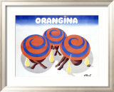 Orangina Estampe encadrée par Bernard Villemot