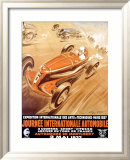 Jornada automovilística internacional Lámina giclée enmarcada por Geo Ham Jornada automovilística internacional Lámina giclée enmarcada por Geo Ham
