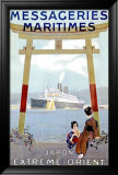 Messageries Maritimes, Japan Lámina giclée enmarcada por Sandy Hook Messageries Maritimes, Japan Lámina giclée enmarcada por Sandy Hook