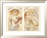 Fruits and Flowers Oprawiona reprodukcja giclee autor Alphonse Mucha Fruits and Flowers Oprawiona reprodukcja giclee autor Alphonse Mucha