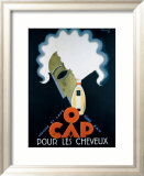 O Cap Framed Giclee Print by Charles Loupot