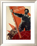 USSR/Udarnaya Brigada Proletariata Vsego Avant Garde Lámina giclée enmarcada por Gustav Klutsis USSR/Udarnaya Brigada Proletariata Vsego Avant Garde Lámina giclée enmarcada por Gustav Klutsis