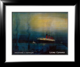 Mauretania à Cherbourg Affiches par Kenneth Shoesmith