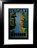 Germany, The Rhine Estampe encadrée par Richard Friese