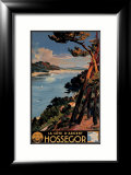 Hossegor Estampe encadrée par E. Paul Champseix