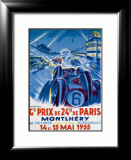 Grand Prix de Montlhery Lámina giclée enmarcada por Geo Ham