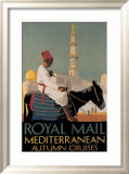 Royal Mail Mediterranean Lámina giclée enmarcada por Padden Royal Mail Mediterranean Lámina giclée enmarcada por Padden