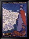 Alger Estampe encadrée par Roger Broders