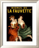 Bieres de La Fauvette Estampe encadrée par Leonetto Cappiello