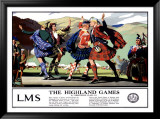 LMS, The Highland Games Gerahmter Giclée-Druck von Christopher Clark