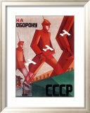 CCCP Russian Propaganda Poster Lámina giclée enmarcada