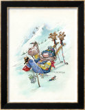 Ski Bum Estampe encadrée par Gary Patterson