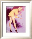 Pin-Up Girl: Sexy Umbrella Lámina giclée enmarcada por Earl Moran