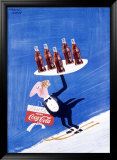 Coca-Cola Coke Ski Lámina giclée enmarcada