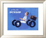 Dunlop Tires Estampe encadrée par Raymond Savignac