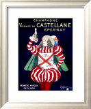 Champagne Vicomte de Castellane Epernay Lámina giclée enmarcada por Leonetto Cappiello