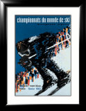 Chamonix World Championships Estampe encadrée par Constantin 