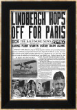 The Baltimore News, May 20, 1927: Lindbergh Hops Off for Paris Kunstdrucke