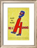 Allez Au Musee De Lhomme Lámina por Raymond Savignac
