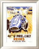Reims/41eme Grand Prix de LACF Estampe encadrée par Geo Ham