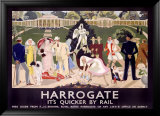 Harrogate Estampe encadrée par Anna Katrina Zinkeisen