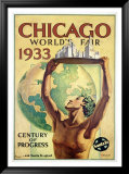 World's Fair, Chicago, c.1933 Framed Giclee Print by Hernando Villa