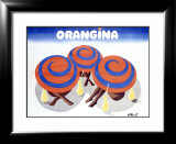 Orangina Lámina giclée enmarcada por Bernard Villemot Orangina Lámina giclée enmarcada por Bernard Villemot