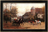 Arriving for the Hunt Print by Georg Karl Koch