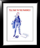 Tell That to the Marines!, 1917 Lámina giclée enmarcada