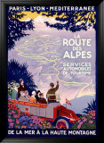 La Route des Alpes Framed Giclee Print by Roger Broders