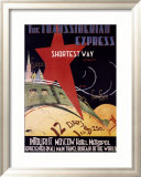 Trans-Siberian Express Gerahmter Giclée-Druck