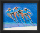 Cyclists Poster by Steve Kuzma