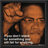 Malcolm X : stand Affiche