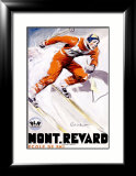 PLM, Mont Revard Indrammet giclee-tryk af Paul Ordner