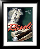Rossli Cigars Lámina giclée enmarcada por Iwan E. Hugentobler