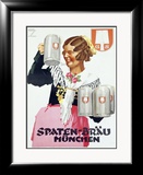 Spaten Brau Framed Giclee Print by Ludwig Hohlwein