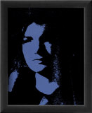 Jackie, c.1964 (Blue on Black) Posters par Andy Warhol