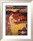 American Crescent Cycles Framed Giclee Print by Ramsdell 