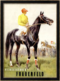 Pfingstrennen, Frauenfeld Lámina giclée enmarcada por Iwan E. Hugentobler