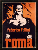 Federico Fellini Roma Estampe encadrée