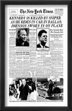 New York Times, November 23, 1963: Kennedy is Killed by Sniper Framed Giclee Print