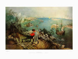 Landscape with the Fall of Ikarus Poster autor Pieter Bruegel the Elder Landscape with the Fall of Ikarus Poster autor Pieter Bruegel the Elder