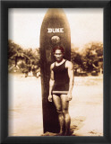 Duke Kahanamoku Framed Giclee Print