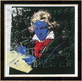 Beethoven, c.1987 (blue face) Poster von Andy Warhol