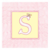 Girl Letter S Lámina giclée por Vision Studio